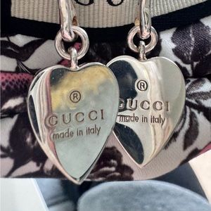 Gucci HEART silver earrings